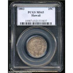 1883 25C Hawaii Quarter MS65 PCGS.