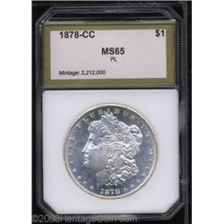1878-CC $1 Morgan Dollar MS65 Prooflike PCI (MS64).