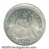 Image 1 : 1877-S 25C Quarter--Struck 5% Off Center--MS64 PCGS.