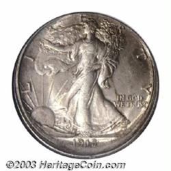 1918-S 50C Half Dollar--Broadstruck--MS62 NGC.