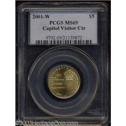 2001-W $5 Capitol Visitor's Center MS69 PCGS.
