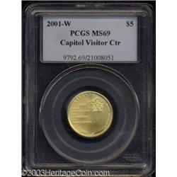 2001-W $5 Capitol Visitor's Center MS69 PCGS.