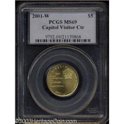 2001-W $5 Capitol Visitor's Center MS69 PCGS.