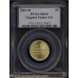 2001-W $5 Capitol Visitor's Center MS69 PCGS.