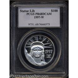 1997-W P$100 One-Ounce Platinum Eagle PR68 Deep Cameo PCGS.