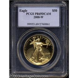 2000-W G$50 One-Ounce Gold Eagle PR69 Deep Cameo PCGS.