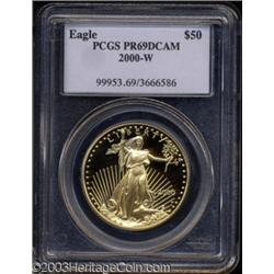 2000-W G$50 One-Ounce Gold Eagle PR69 Deep Cameo PCGS.