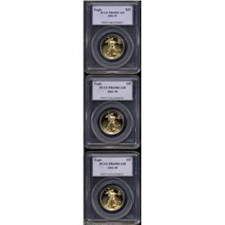 2001-W G$25 Half-Ounce Gold Eagle PR69 Deep Cameo PCGS,