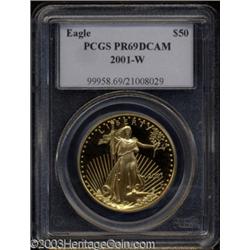 2001-W G$50 One-Ounce Gold Eagle PR69 Deep Cameo PCGS.