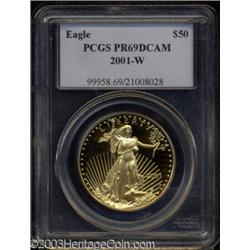 2001-W G$50 One-Ounce Gold Eagle PR69 Deep Cameo PCGS.