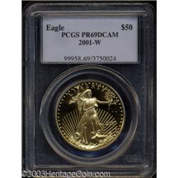 2001-W G$50 One-Ounce Gold Eagle PR69 Deep Cameo PCGS.