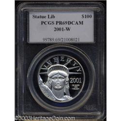 2001-W P$100 One-Ounce Platinum Eagle PR69 Deep Cameo PCGS.