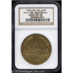 1893 MS Official Expo Medal XF45 NGC.