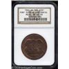 Image 1 : 1960 MS Pony Express Centennial Medal MS66 Red and Brown NGC.