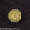 Image 2 : "1865" Liberty Head Octagonal California Gold Token MS64 Uncertified.