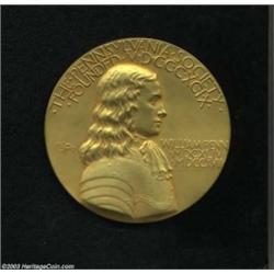 1909 Pennsylvania Society Gold Medal PR63.