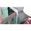 Image 8 : Recycled Solid Teak Wood Sideboard w/2 Cabinets 73.5" X 17" X 36.5" H - Weathered Green Finish