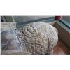 Image 2 : Large Carved Solid Hardwood Elephant approx. 56" Long, 33" Tall - Whitewash Accent