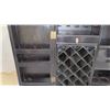 Image 2 : Black Lacquer Fold-Out Bar/Wine Cabinet - 38.5" W X 20" D X 42" H (75"W fully opened)