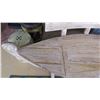 Image 2 : Weathered Whitewashed Canoe Storage Bench 75" Long, Back Height 39"