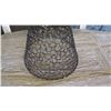 Image 3 : Contemporary Metal Rings Side Table - Hourglass Shape (13" dia, 18: tall)