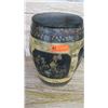 Image 1 : Handpainted Cedar Octagonal Black Storage Bin 16" Tall, 12" Diameter