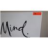 Image 2 : "Positive Mind" Sign Wall Art - White approx. 47" W X 39" H