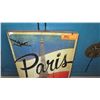 Image 2 : Antiqued "Paris, France" Wall Art - Print Mounted on Wood - Approx. 15.5"W  X 23.5" H