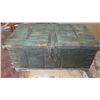 Image 2 : Recyled Storage Trunk - Weathered Blue Cast approx. 48" X 28.5" 21.5" H