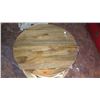 Image 2 : Carved Wood Round Coffee Table - Top Surface Unpainted 35" Dia, 18.5" H