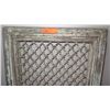 Image 2 : Recycled Carved Teak Wood & Iron Jali Panel 23.5" X 31" X 2.5" Thick