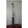 Image 1 : Tall Wooden Giraffe Accent Decor 59" Tall - Black/Natural Spotted