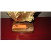 Image 2 : Nature-Sculpted Wood Form - Mounted on Base 17" Tall - Gold Wash