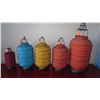 Image 2 : 4 Misc Birdcage Morrocan Hanging Candle Lanterns - 3 are 20" H, lrg 27", sml 12.5"