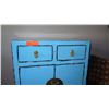 Image 2 : Turquoise Blue Lacquer Nightstand Chest - 2 ft X 16" X 29" H