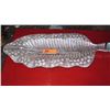 Image 2 : Qty 2 Carved Wooden Decorative "Leaf" Trays - Approx. 26" X 10.5"