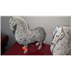 Image 2 : Tibetan Horse Figure 15" Tall - 1 has tiny chip off ear