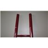 Image 2 : Cinnabar Lacquer Bamboo Decorative Ladder - 91" Tall, 13" Wide