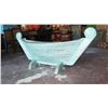 Image 8 : Wood Boat Storage Bench 58" X 20.5" X 18" H - Blue/Whitewash Finish