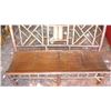 Image 2 : Asian Bamboo Rattan Bench 52" X 25" 36"