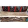 Image 2 : Contemporary X-Based Hardwood Console Table - Whitewash 78" X 19.5"D X 31.5"H