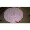 Image 2 : Bowl-Based Table w/Metal Accents, Hundreds of Inlaid Leaves 37" dia, 18.5" H