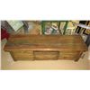 Image 2 : Hardwood 5-Drawer TV Stand Approx. 69.5" X 18.5" X 22" H - Distressed Colorwash