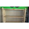 Image 2 : Hardwood Bookcase/Shelving w/ 4 Bottom Drawers 47"X15"DX75.5"H Lt Whitewash