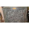 Image 2 : Recycled Carved Teak Wood Jali Panel 42" X 29.5"