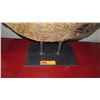Image 2 : Recycled Sleeper Wheel Mounted on Stand (approx. 22" diameter, 24.5" tall)