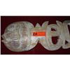 Image 2 : Carved Hardwood Fish Skeleton "Welcome" Accent - Lt. Wood, 40" L, 9" W (flat back)