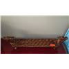 Image 2 : Carved Mancala Board - Dragon Heads, Claw & Ball Feet, (sml horn broken off ) 52", 13"H