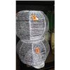 Image 1 : Pair: Silver Twisted Rope Accent Tables, Stands or Planters (multipurpose) 13"H, 17.5" dia