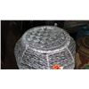 Image 2 : Pair: Silver Twisted Rope Accent Tables, Stands or Planters (multipurpose) 13"H, 17.5" dia